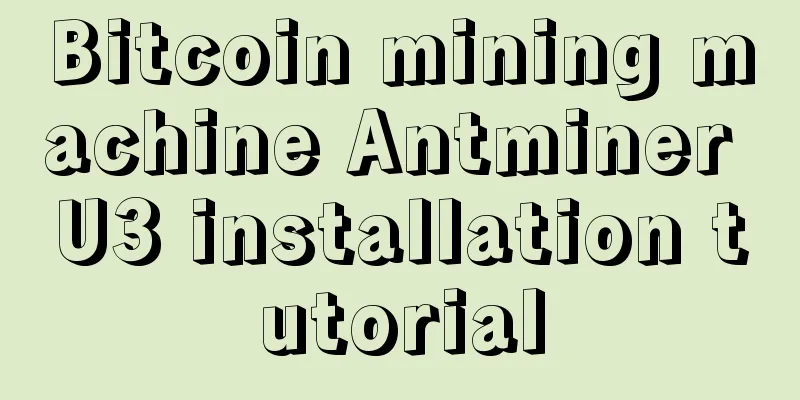 Bitcoin mining machine Antminer U3 installation tutorial